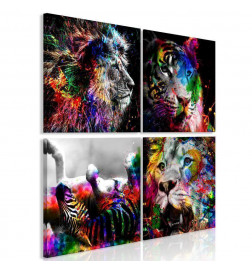 Canvas Print - Wildness and Beauty (4 Parts)