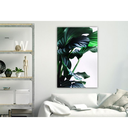 31,90 € Canvas Print - Springy Leaves (1 Part) Vertical