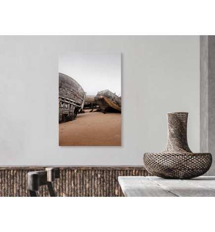31,90 € Canvas Print - Abandoned Cutters (1 Part) Vertical