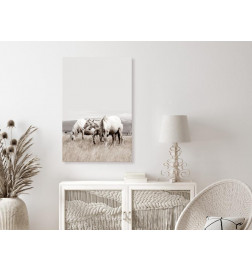 31,90 € Canvas Print - White Horses (1 Part) Vertical