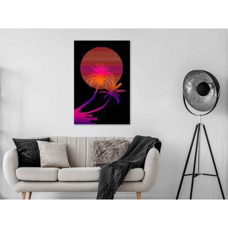 31,90 € Schilderij - Palm at Sunrise (1 Part) Vertical