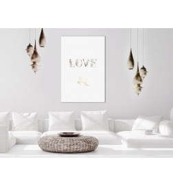31,90 € Canvas Print - Love Is Strength (1 Part) Vertical