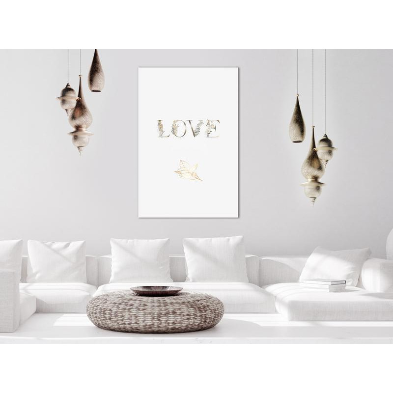 31,90 € Cuadro - Love Is Strength (1 Part) Vertical