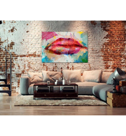 31,90 € Leinwandbild - Artistic Lips (1 Part) Wide