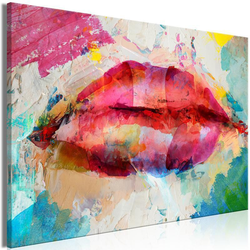 31,90 € Schilderij - Artistic Lips (1 Part) Wide