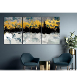 Schilderij - Golden Clouds (3 Parts)