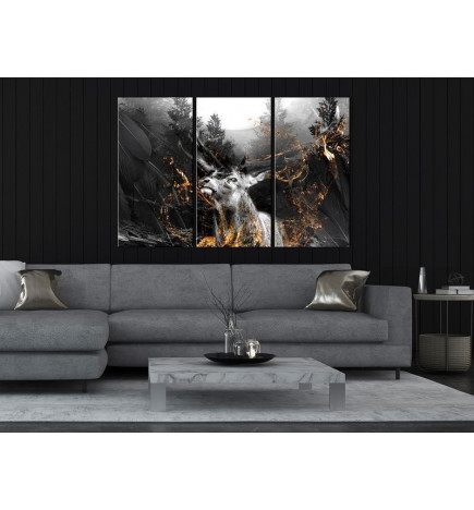 70,90 € Canvas Print - King of the Woods (3 Parts)