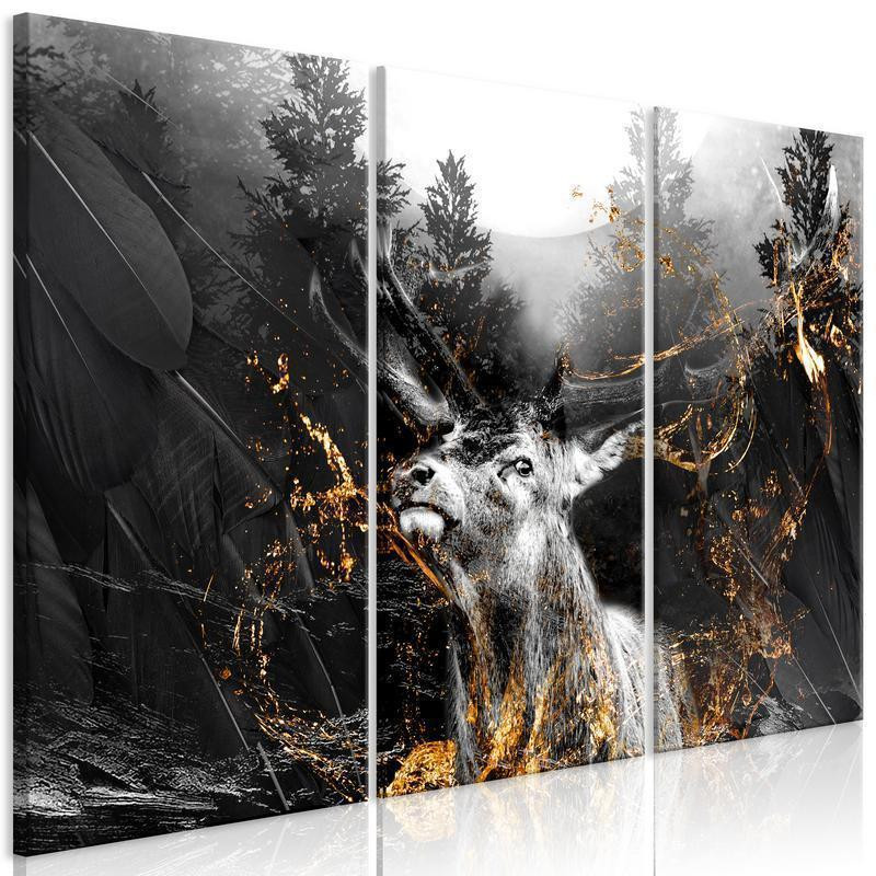 70,90 € Canvas Print - King of the Woods (3 Parts)