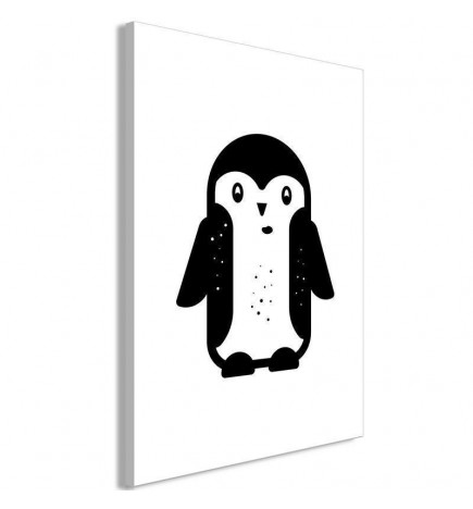Schilderij - Funny Penguin (1 Part) Vertical