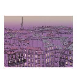 73,00 €Fotomurale a parigi - con sfondo rosa - arredalacasa