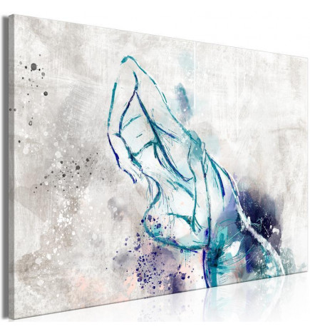 31,90 € Canvas Print - Blue Woman (1 Part) Wide