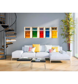 82,90 € Canvas Print - Colourful Doors