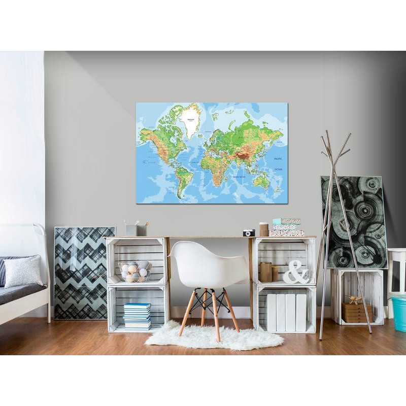 31,90 € Schilderij - Explore the World!