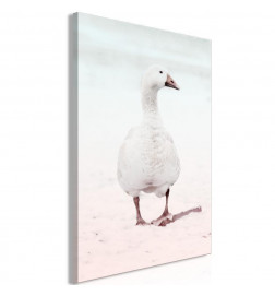 Schilderij - Winter Duck (1 Part) Vertical
