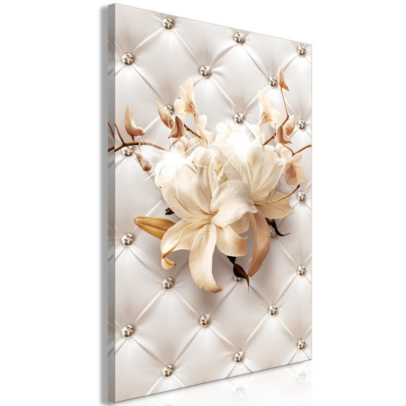 31,90 € Canvas Print - Diamond Lilies (1 Part) Vertical