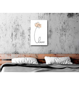 61,90 € Canvas Print - Connected in the Clouds (1 Part) Vertical