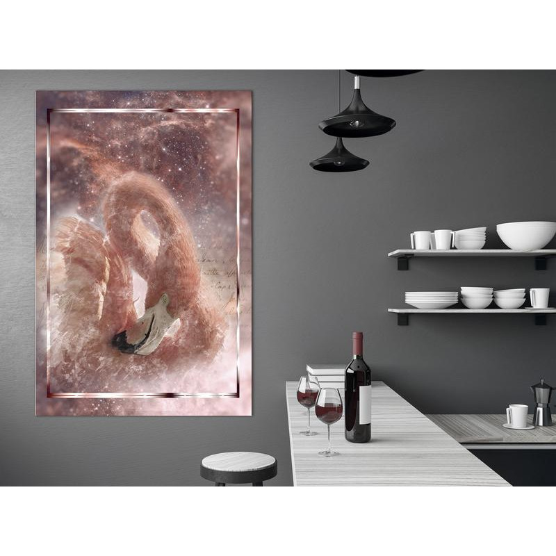 31,90 € Leinwandbild - Space Flamingo (1 Part) Vertical