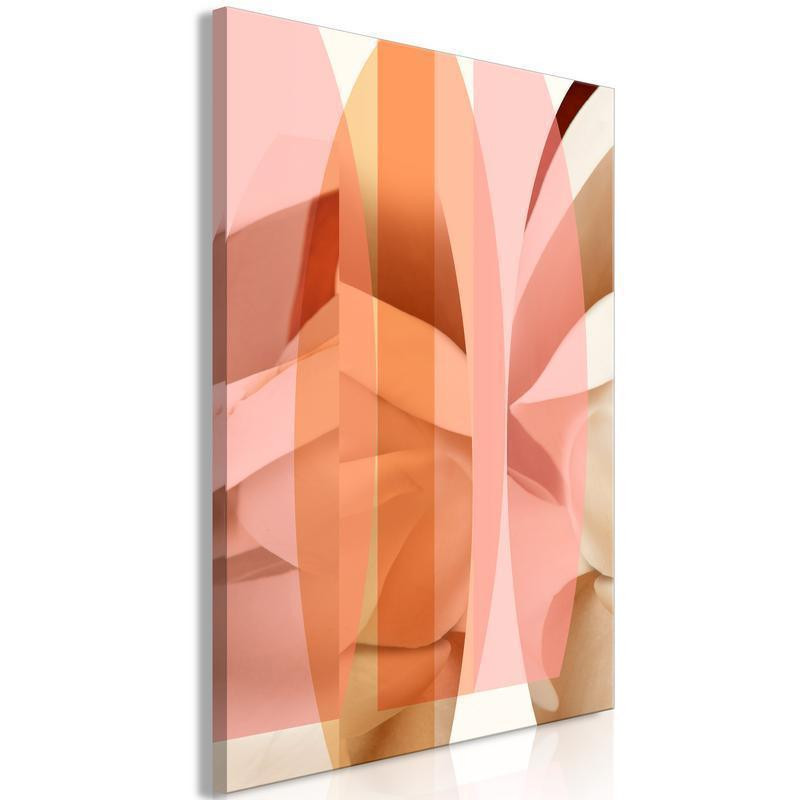 31,90 € Canvas Print - Floral Kaleidoscope (1 Part) Vertical