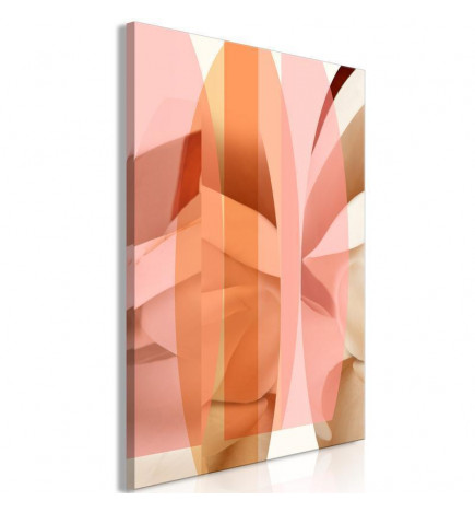 Canvas Print - Floral Kaleidoscope (1 Part) Vertical