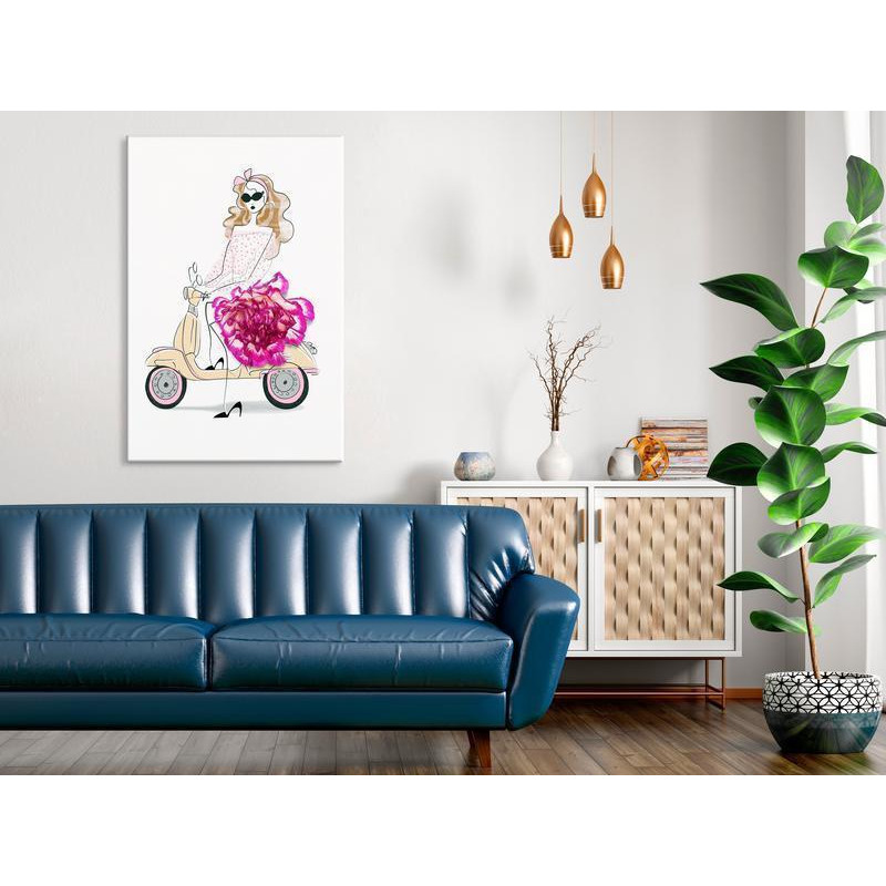 31,90 €Quadro - Girl on a Scooter (1 Part) Vertical