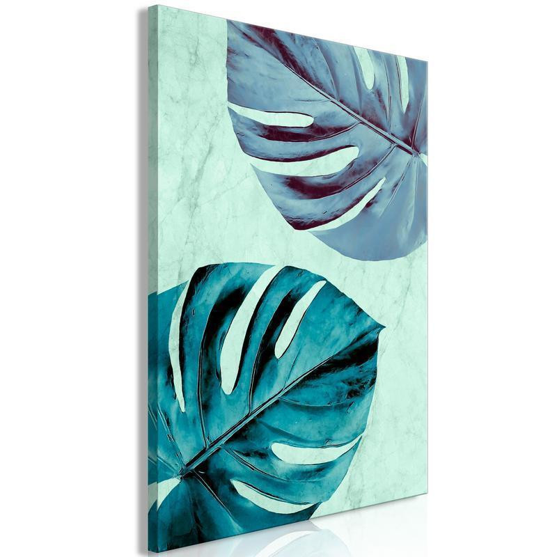 31,90 € Canvas Print - Tropical Turquoise (1 Part) Vertical