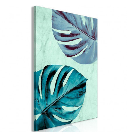 Schilderij - Tropical Turquoise (1 Part) Vertical