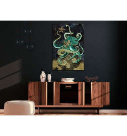 Canvas Print - Marble Octopus (1 Part) Vertical