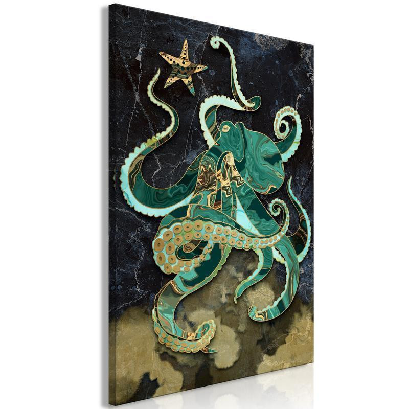 31,90 € Canvas Print - Marble Octopus (1 Part) Vertical
