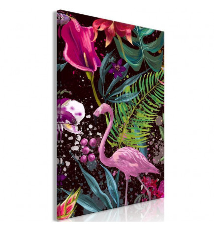 Schilderij - Flamingo Land (1 Part) Vertical
