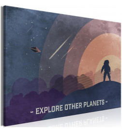 31,90 € Schilderij - Explore Other Planets (1 Part) Wide