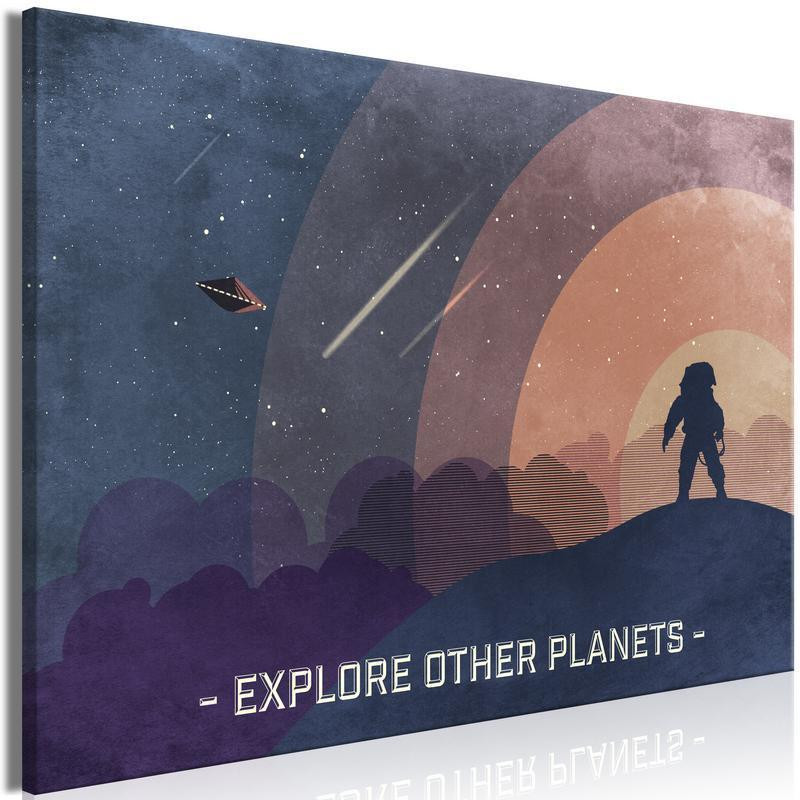 31,90 € Canvas Print - Explore Other Planets (1 Part) Wide