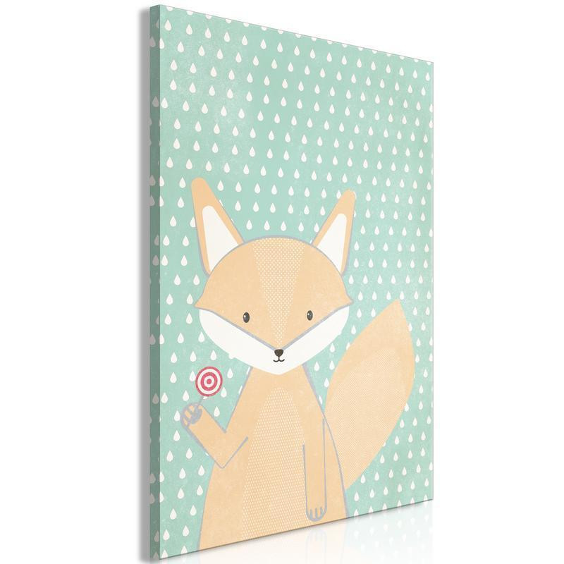 31,90 € Schilderij - Little Fox (1 Part) Vertical