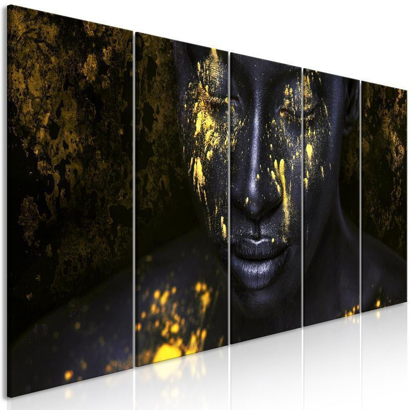 70,90 € Cuadro - Bathed in Gold (5 Parts) Narrow