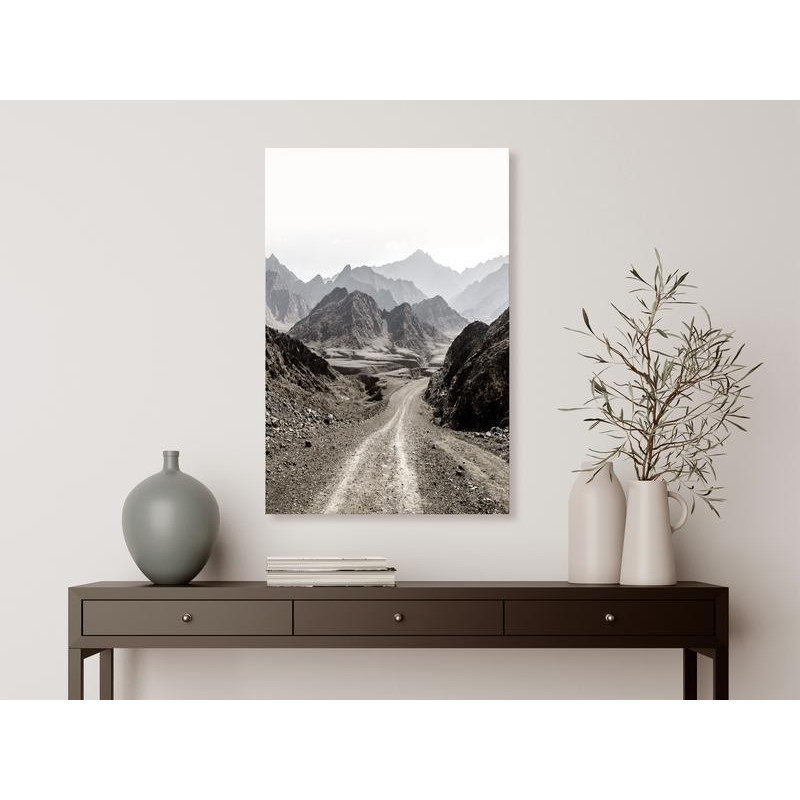 31,90 € Canvas Print - Trail Through the Mountains (1 Part) Vertical
