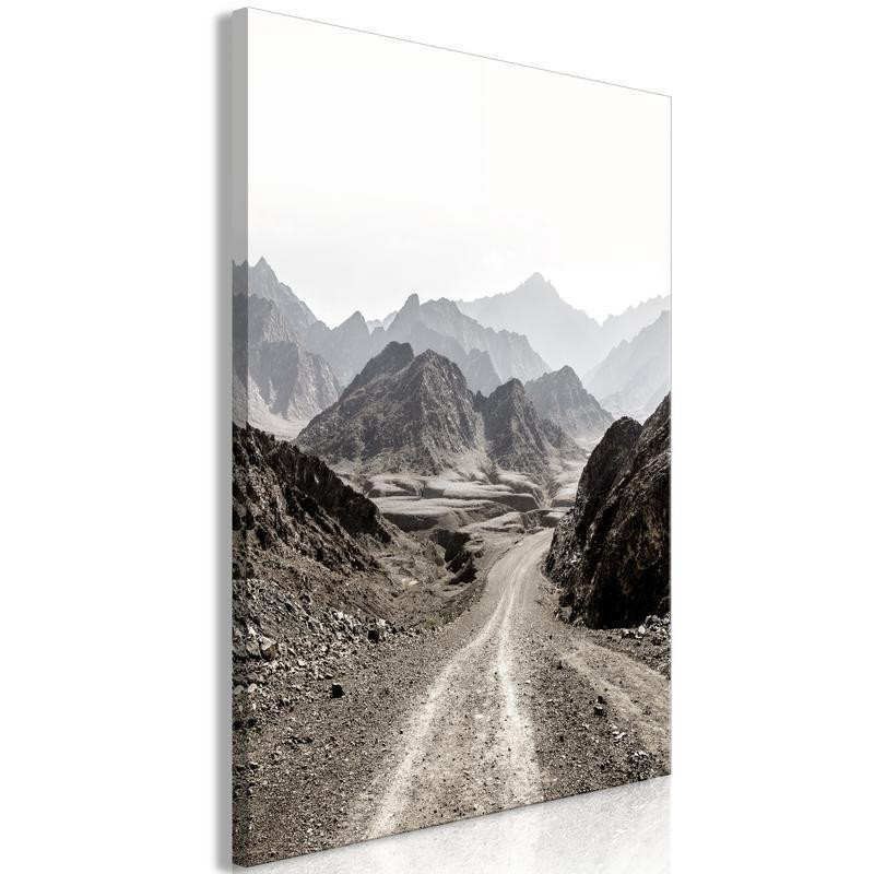 31,90 € Schilderij - Trail Through the Mountains (1 Part) Vertical