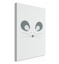 Schilderij - Curious Mouse (1 Part) Vertical