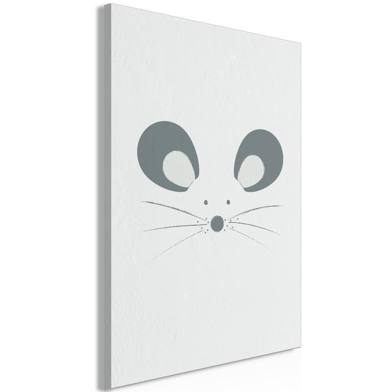 31,90 € Canvas Print - Curious Mouse (1 Part) Vertical