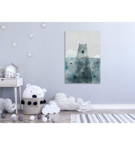31,90 € Schilderij - Polar Bear (1 Part) Vertical