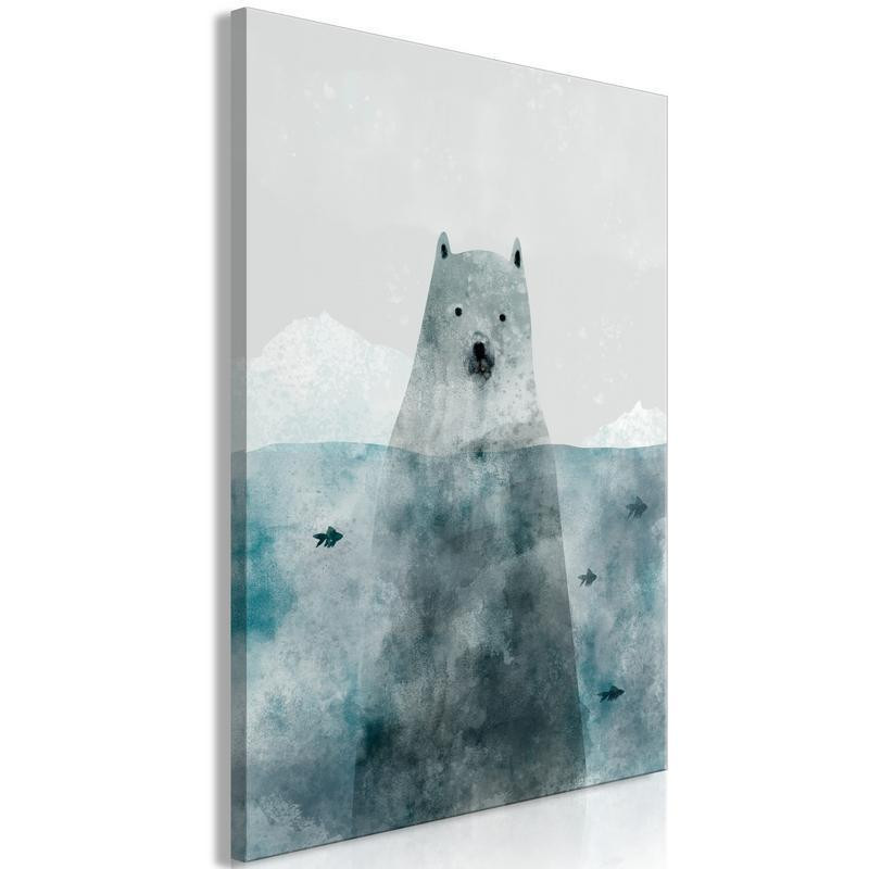 31,90 € Schilderij - Polar Bear (1 Part) Vertical