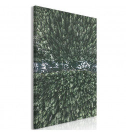 Canvas Print - Forest River (1 Part) Vertical