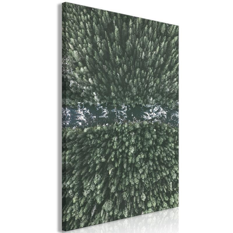 61,90 € Canvas Print - Forest River (1 Part) Vertical