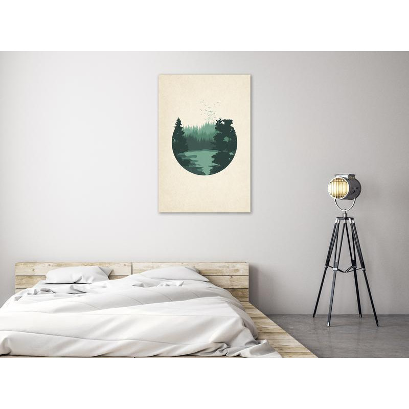 61,90 € Canvas Print - View of the Hills (1 Part) Vertical