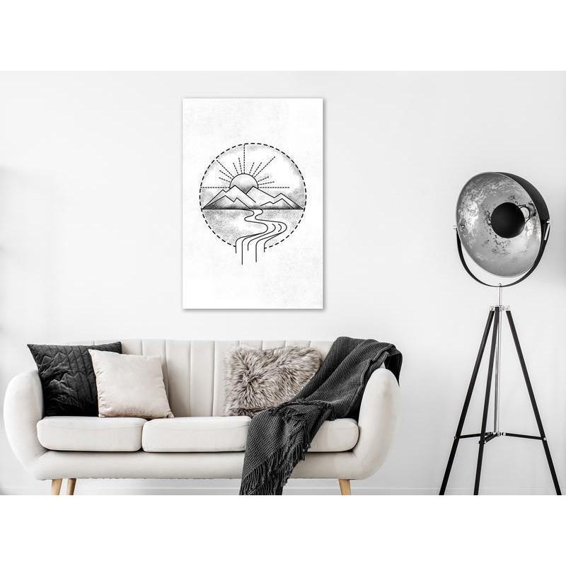 61,90 € Cuadro - Mountain Drawing (1 Part) Vertical