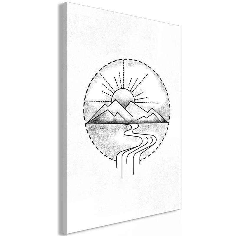 61,90 € Glezna - Mountain Drawing (1 Part) Vertical