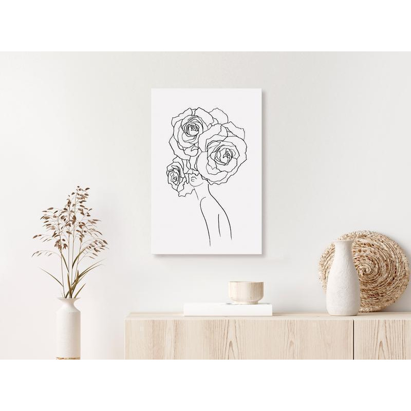 61,90 € Schilderij - Fancy Roses (1 Part) Vertical