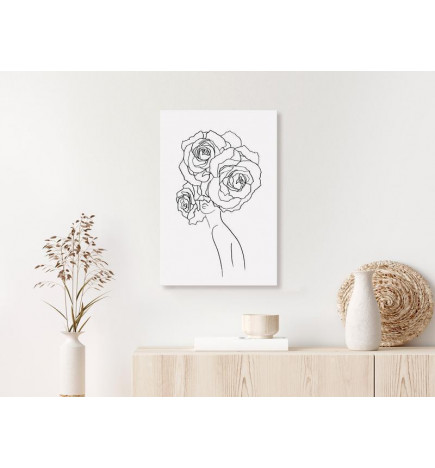 61,90 € Canvas Print - Fancy Roses (1 Part) Vertical