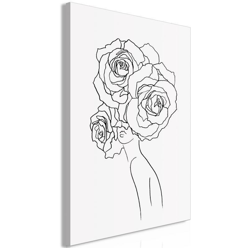 61,90 € Canvas Print - Fancy Roses (1 Part) Vertical