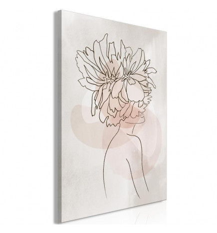 Schilderij - Sophies Flowers (1 Part) Vertical