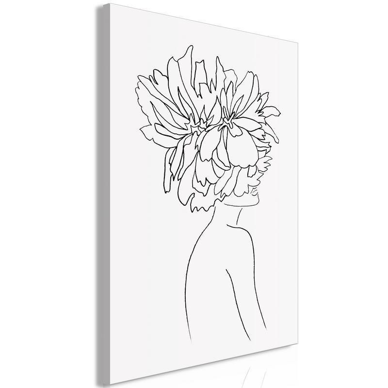 61,90 € Canvas Print - Floral Argument (1 Part) Vertical