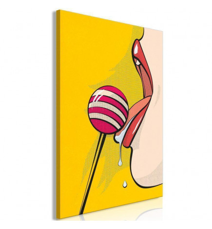 Schilderij - Sweet Lollipop (1 Part) Vertical